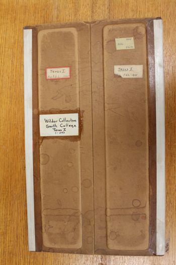 Media type: image;   Special Collections 4183 Description: Documentation photo of Wilder folder/label A56;